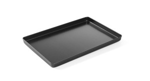 Taca cukiernicza ekspozycyjna czarna HENDI 300x200x(H)20mm