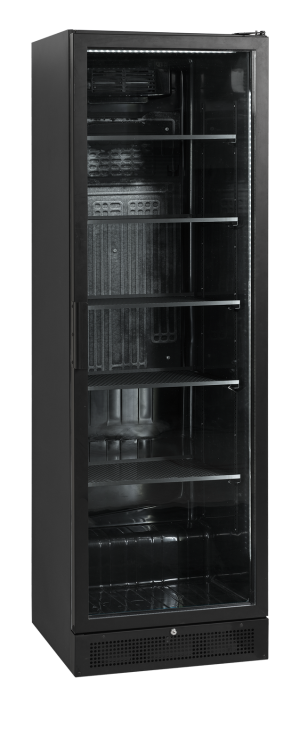 Czarna chłodziarka ekspozycyjna SCU1425H | TEFCOLD