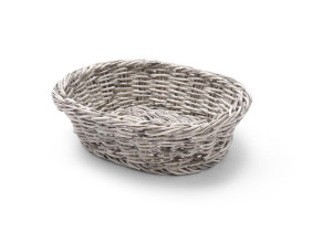 Koszyk owalny HENDI jasnoszary 250x190x(H)65mm