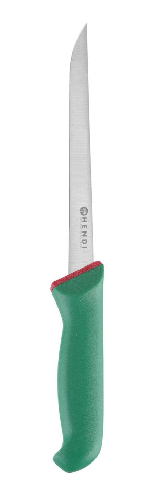 Nóż do filetowania ryb giętki HENDI zielony (L)330mm