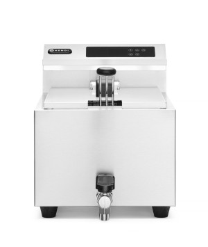 Frytownica z panelem cyfrowym z kranem spustowym 8 l HENDI Profi Line 8L 230V/3500W 305x515x(H)345mm