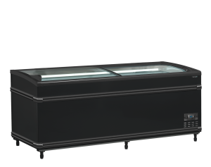 Czarna chłodziarka / zamrażarka supermarketowa SFI185B HC-CF VS | TEFCOLD