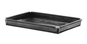 Tacka do pieców konwekcyjno-mikrofalowych nieprzywierająca wzmocniona HENDI czarny 290x190x(H)30mm Prostokątny