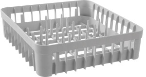 Kosz do szkła do zmywarki HENDI słupki podtrzymujące 400x400x(H)110mm