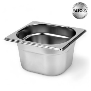 Pojemnik Gastronomiczny ze Stali Nierdzewnej GN 1/6 100MM 1,7L YATO