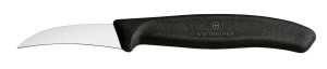 Nóż do jarzyn zagięty Victorinox czarny (L)162mm