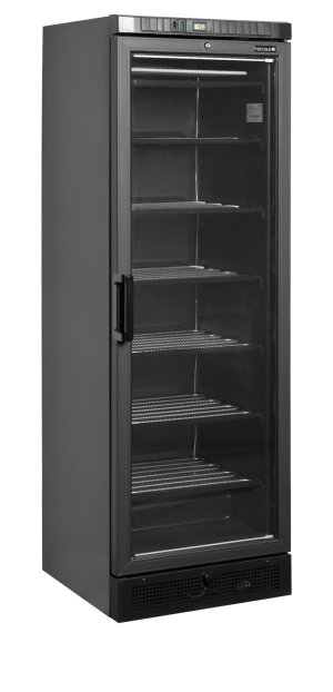 Czarna zamrażarka ekspozycyjna UFSC371G Black | TEFCOLD
