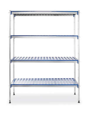 Regał magazynowy aluminiowy HENDI 1280x405x(H)1685mm
