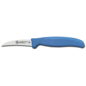 Nóż do warzyw Supra Colore Ambrogio Sanelli zakrzywione ostrze niebieski (L)190mm