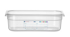 Pojemnik GN 1/3 HACCP HENDI GN 1/3 4L transparentny 325x176x(H)100mm