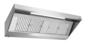 Okap ścienny z silnikiem 2200x900mm Bartscher