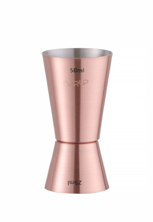 Jigger - miarka barmańska 25/50 ml Bar up miedziany ø42x(H)86mm