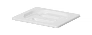 Pokrywka do pojemników GN z białego poliwęglanu HENDI GN 1/6 biały 176x162mm