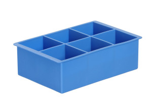 Forma do kostek lodu XL BarUp niebieski 170x110x(H)52mm