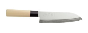 Nóż japoński Santoku HENDI jasne drewno (L)290mm
