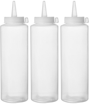 Dyspensery do zimnych sosów - 3 szt. HENDI 0,2L transparentny 3 szt. ø50x(H)185mm