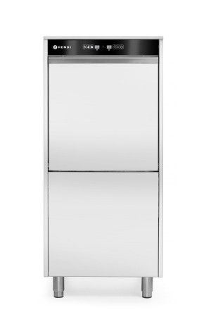 Zmywarka do garnków i tac 50x60 - sterowana elektronicznie z dozownikiem detergentu i pompą spustową HENDI 400V/7100W 595x777x(H)1335mm