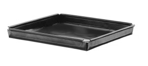 Tacka do pieców konwekcyjno-mikrofalowych nieprzywierająca wzmocniona HENDI czarny 290x290x(H)20mm Kwadratowy