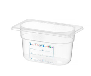 Pojemnik GN 1/9 HACCP HENDI GN 1/9 0,9L transparentny 176x108x(H)100mm