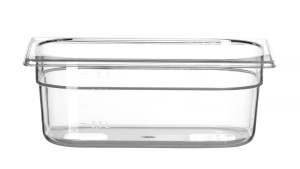 Pojemnik GN 1/4 z poliwęglanu HENDI Profi Line GN 1/4 2,8L transparentny 265x162x(H)100mm