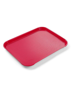 Taca z polipropylenu Fast Food mała HENDI czerwony 265x345x(H)20mm