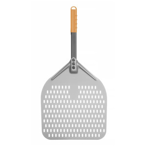 Łopata do pizzy z perforacją i krótką rączką kwadratowa HENDI 350x710mm
