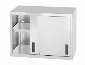 Szafka wisząca - spawana z drzwiami suwanymi HENDI Profi Line 800x400x(H)600mm