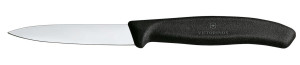 Nóż do jarzyn gładki Victorinox czarny (L)190mm