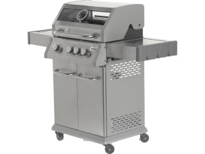 Grill Gazowy 3+1 Stal Nierdzewna 11,5KW, z Szybą YATO