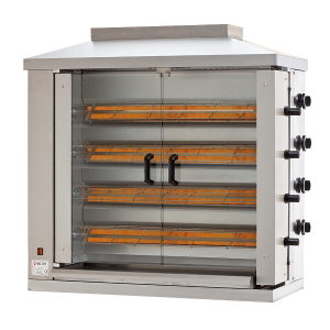 Rożen gazowy MR-4 na 24 szt. kurczaków MELTEM, 17,6kW, 116x51x129cm