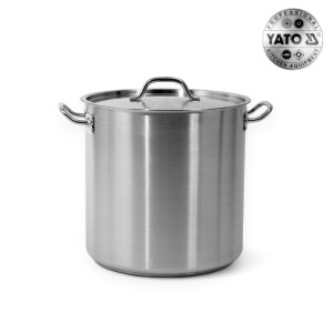Garnek Wysoki z Pokrywką ze Stali Nierdzewnej 36x36M 36,6L YATO