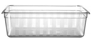 Pojemnik z poliwęglanu GN 2/1 HENDI GN 2/1 58L transparentny 650x530x(H)200mm