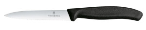 Nóż do jarzyn z ząbkowanym ostrzem Victorinox czarny (L)212mm