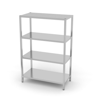 Regał magazynowy z 4 półkami pełnymi - skręcany HENDI Kitchen Line 1000x500x(H)1800mm