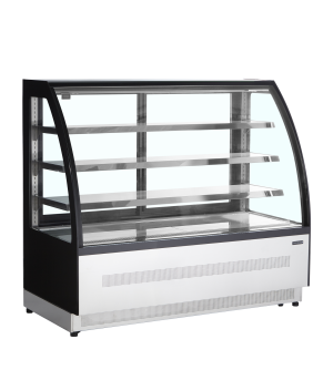 Chłodnicze witryny ekspozycyjne LPD1500C Black | TEFCOLD