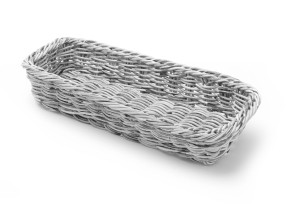 Koszyk na sztućce HENDI jasnoszary 270x100x(H)45mm