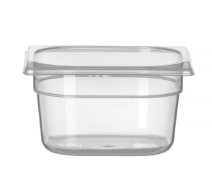 Pojemnik GN 1/6 z polipropylenu HENDI Profi Line GN 1/6 1,6L transparentny 176x162x(H)100mm