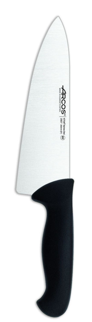 Nóż szefa kuchni z szerokim ostrzem seria 2900 Arcos czarny (L)270mm