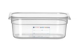 Pojemnik GN 1/4 HACCP HENDI GN 1/4 2,8L transparentny 265x162x(H)100mm