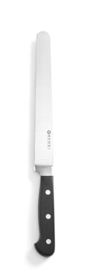 Nóż do szynki i łososia HENDI Kitchen Line czarny (L)350mm