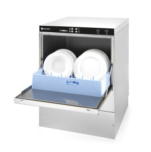 Zmywarka do naczyń 50x50 - sterowana elektromechanicznie HENDI z dozownikiem detergentu i pompą spustową 400V/6600W 576x645x(H)837mm