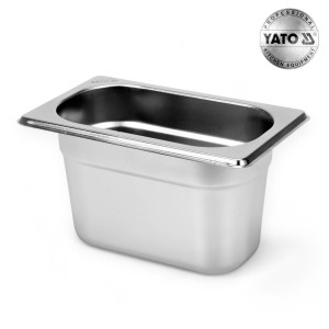 Pojemnik Gastronomiczny ze Stali Nierdzewnej GN 1/9 100MM 1L YATO
