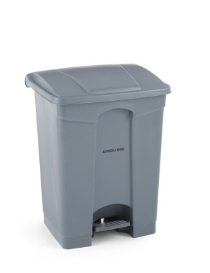 Pojemnik na odpady z pedałem AmerBox 87L jasnoszary 500x410x(H)815mm
