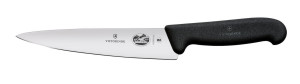 Nóż kuchenny z szerokim ostrzem Victorinox czarny (L)314mm