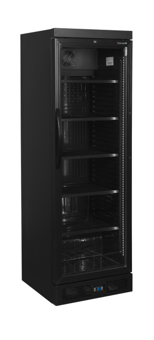 Czarna chłodziarka na butelki CEV435 Black | TEFCOLD