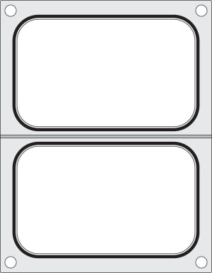 Matryca do zgrzewarki CDS-01 CAS 2x 178x113mm