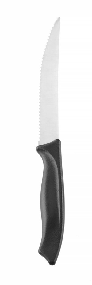 Nóż stekowy ząbkowany HENDI czarny (L)227mm