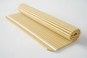 Mata Makisu do rolowania sushi Hasegawa beżowy 250x240mm Prostokątny