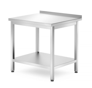 Stół przyścienny z półką - skręcany głębokość 700 mm HENDI Kitchen Line 800x700x850 mm 800x700x(H)850mm