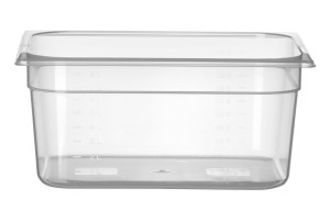 Pojemnik GN 1/2 z polipropylenu HENDI Profi Line GN 1/2 9,5L transparentny 325x265x(H)150mm